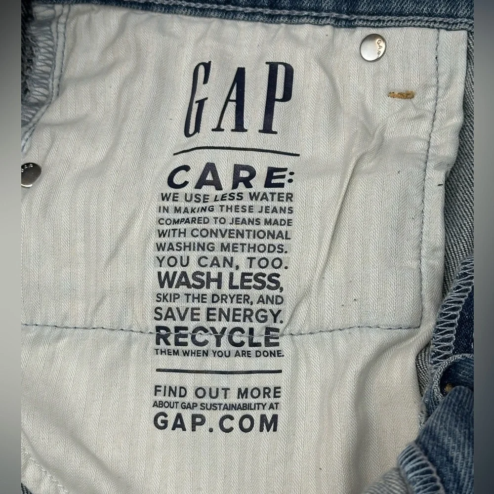 GAP 90s Straight High Rise Jeans Women 31/12 Tall Light Wash Vintage Style